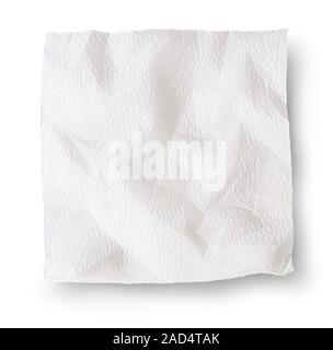 Zerknittertes Papier Servietten Stockfoto