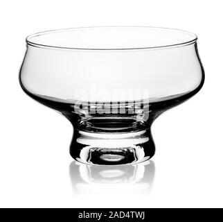 Leere Glas ice cream Dish Stockfoto