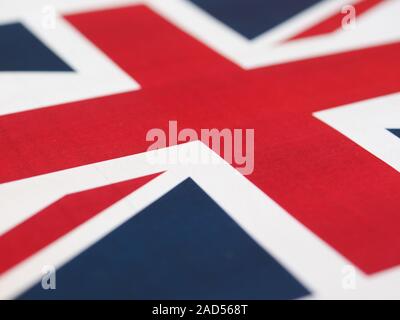 Flagge des Vereinigten Königreichs (UK) aka Union Jack Stockfoto