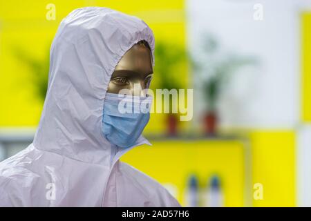 Dummy im Verband der Biologischen und epidomic Schutz Stockfoto