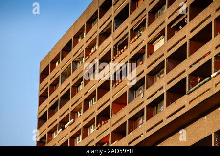 Plattenbau, Ordensmeisterstraße, Tempelhofer Damm, Tempelhof, Tempelhof-Schöneberg, Berlin, Deutschland Stockfoto