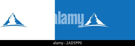 Big Mountain Peak Abbildung Logo Stock Vektor