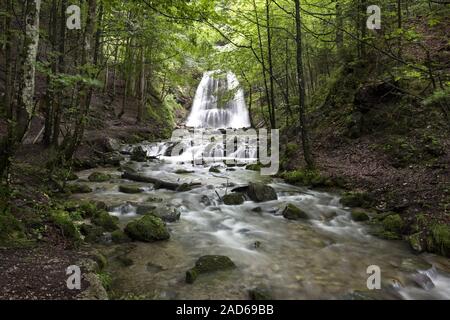Josefstal Wasserfall im Spitzingsee, Bayern Stockfoto