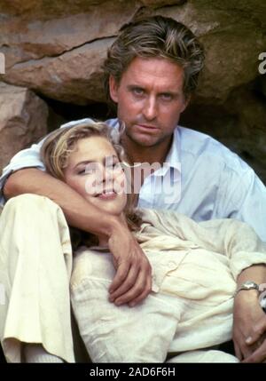 Das JUWEL DES NIL 1985 20 VCentury Fox Film mit Michael Douglas und Kathleen Turner Stockfoto