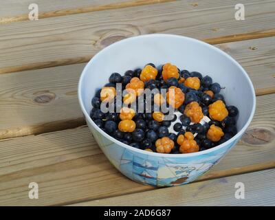 Müsli mit Beeren Stockfoto