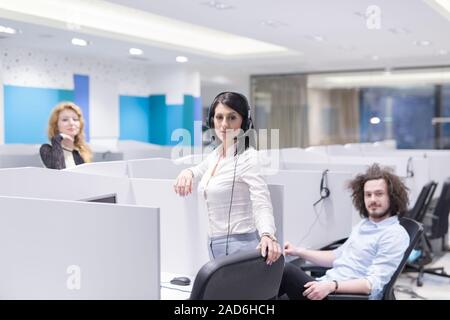 Call-Center-Betreiber Stockfoto