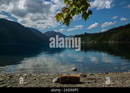 Slocan Lake, New Denver, Slocan Valley, West Kootenay, British Columbia, Kanada Stockfoto