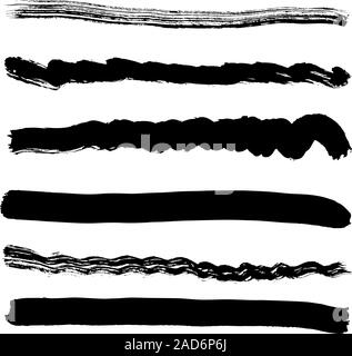 Pinsel-Blot Vektor auf weißem Hintergrund. Vektor-Illustration. Stock Vektor