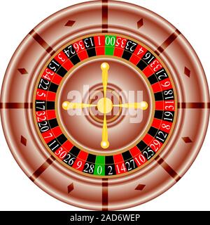 Tische, amerikanisches Roulette. Vektor-Illustration. Stock Vektor