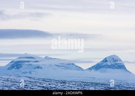 Berge im Sarek Nationalpark, Lappland, Schweden Stockfoto