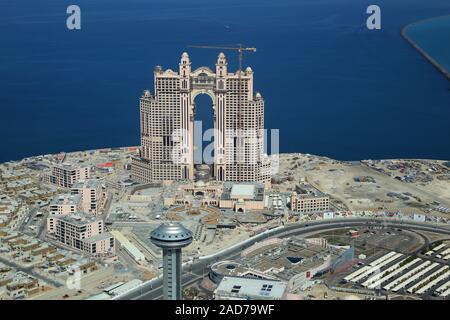 Abu Dhabi, VAE, Hotel Fairmont Marina Residences Stockfoto