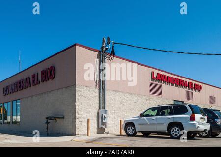 Lavanderia Waschsalon in Cicero Stockfoto