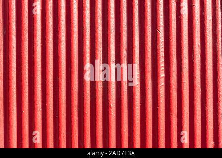 Red Wellblech Hintergrund Textur und Oberfläche Stockfoto