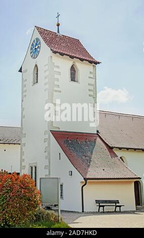 Kirche St. Agatha und St. Katharina in Hemmenhofen auf der Höri am Bodensee Stockfoto