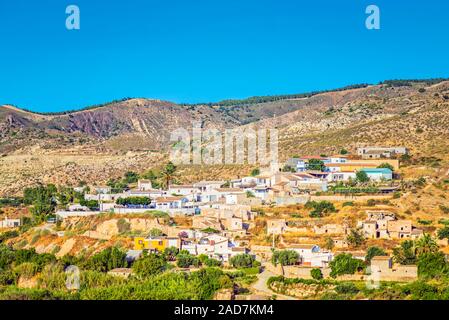 Panoramablick auf die Berge in Bewegung, Spanien Stockfoto