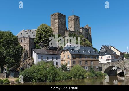 Die Burg von Runkel über der Lahn, Hessen, Deutschland Stockfoto