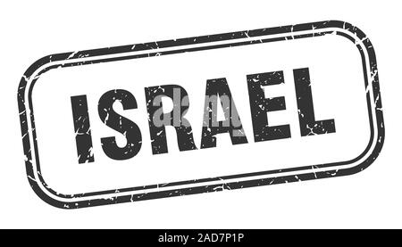 Israel Stempel. Israel schwarz Grunge isoliert anmelden Stock Vektor