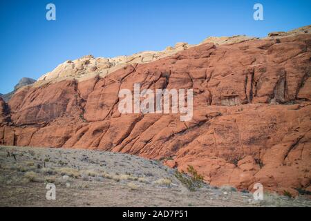 Calico rote Steine im Red Rock Canyon National Conservation Area, Nevada Stockfoto