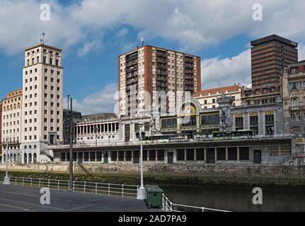 Der Bahnhof Abando Indalecio Prieto in Bilbao, Spanien Stockfoto