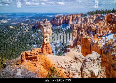 Red Rocks, Hoodoos im Ponderosa Punkt im Bryce Canyon National Park, Utah Stockfoto