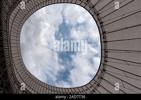 Blick vom Dach des San Mames, Fußball-Stadion, Heimat des Athletic Club Bilbao, Baskenland, Stockfoto