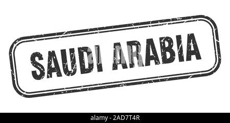 Saudi-arabien Stempel. Saudi-arabien schwarz Grunge isoliert anmelden Stock Vektor