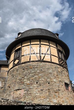 Hohe Mittelalter Rock Schloss in Kronberg im Taunus, Hessen, Deutschland Stockfoto