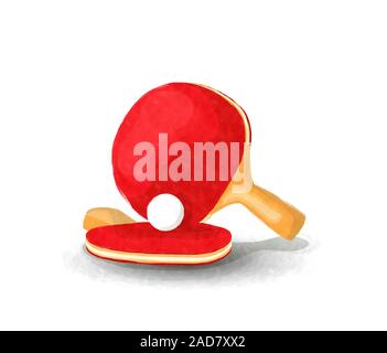 Ping pong Pallettes Stockfoto