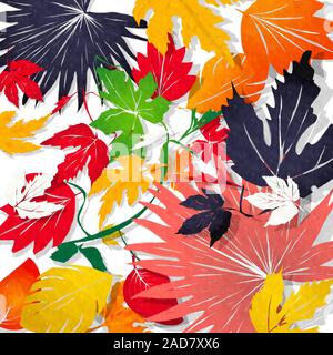 Aquarell Lässt Stockfoto