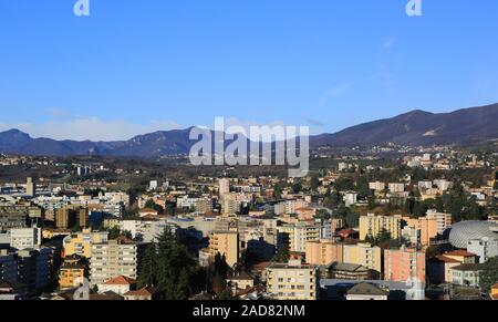 Anzeigen von Chiasso, Kanton Tessin, Schweiz Stockfoto