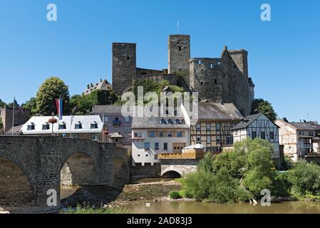 Die Burg Runkel an der Lahn, Hessen, Deutschland Stockfoto