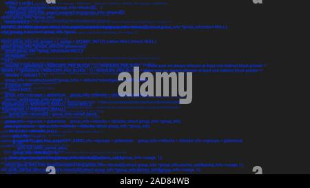 Green Screen Codierung hacker Konzept Animation mit glitch. Programmiercode Tippfehler. Grosse Daten und Internet Cyber-angriffe. Programmiercode abstrakt. Blockchain Konzept, Computer digital Code Stockfoto