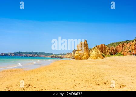 Strand Praia da Rocha, Portimao, Algarve, Portugal Stockfoto