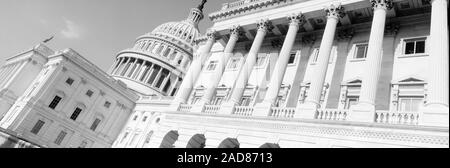 Blick auf die Fassade des Kongresses Gebäude, Washington DC, District of Columbia, USA Stockfoto