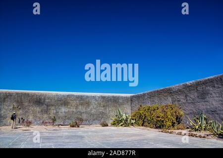 Robben Island, gefängnishof Stockfoto