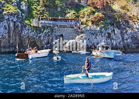 Capri Blaue Grotte Stockfoto