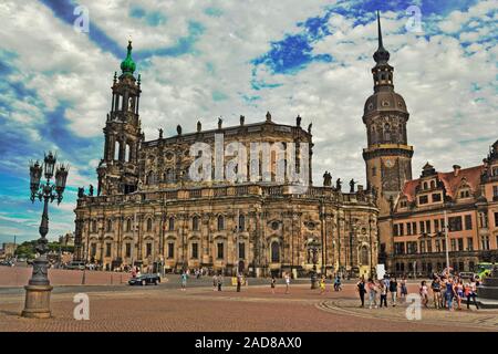 Dresden katholische Hofkirche Stockfoto