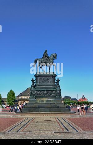 König Johann Denkmal Stockfoto