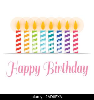 Geburtstag Karte Abbildung Stock Vektor