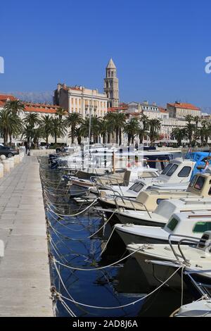 Split, Kroatien, Hafen Stockfoto