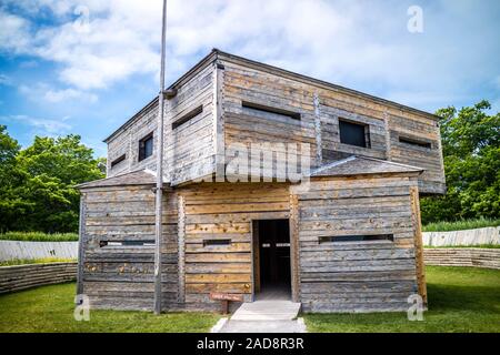 Eine Militärbasis Fort in Mackinac Island, Michigan Stockfoto