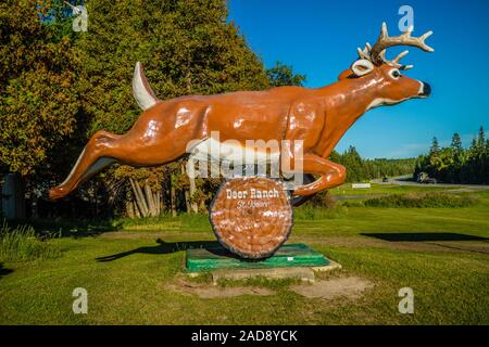 Eine Einfahrt auf der Ranch von Mackinac Island, Michigan Stockfoto