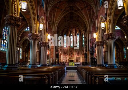 Eine Gemeindekirche in Albany, New York Stockfoto