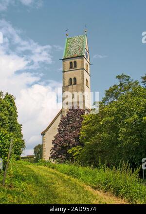 Katholische Stadtpfarrkirche Mariä Heimsuchung, Meersburg am Bodensee Stockfoto