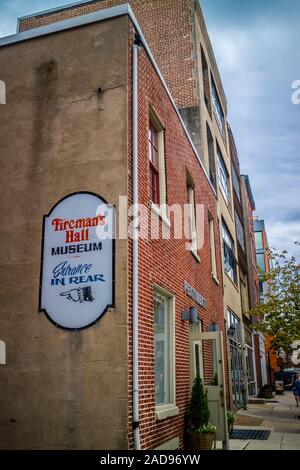 Ein riesiges Museum Förderung der öffentlichen Sicherheit in Pennsylvania, Philadelphia Stockfoto