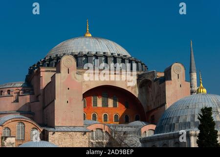 Istanbul, Türkei. November 18, 2019. Die Hagia Sophia (Kirche der Heiligen Weisheit - Ayasofya) Stockfoto