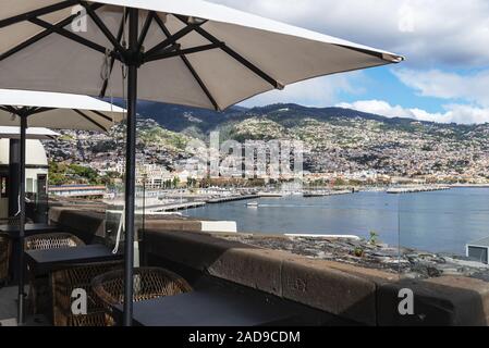 Restaurant, Design Center, Andrade Silva, Hafen, Funchal, Madeira, Portugal, Europa Stockfoto