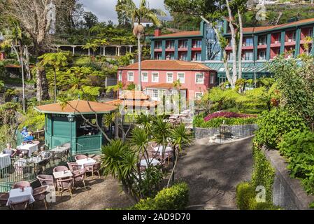 Restaurant, Hotel Quinta do Monte, Monte, Funchal, Madeira, Portugal, Europa Stockfoto