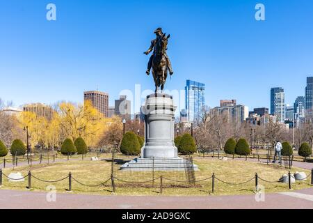 Boston George Washington Statue Stockfoto