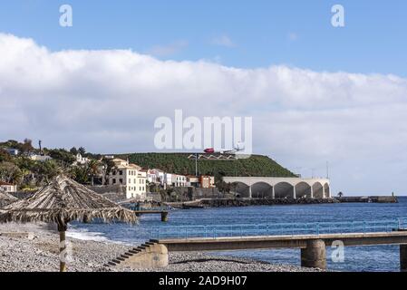 Landeplatz, Flughafen, Santa Cruz, Madeira, Portugal, Europa Stockfoto